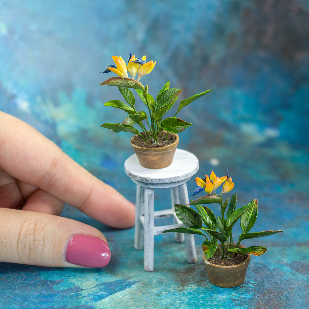 TUTORIAL Miniature bird of paradise plant with polymer clay | PDF + video