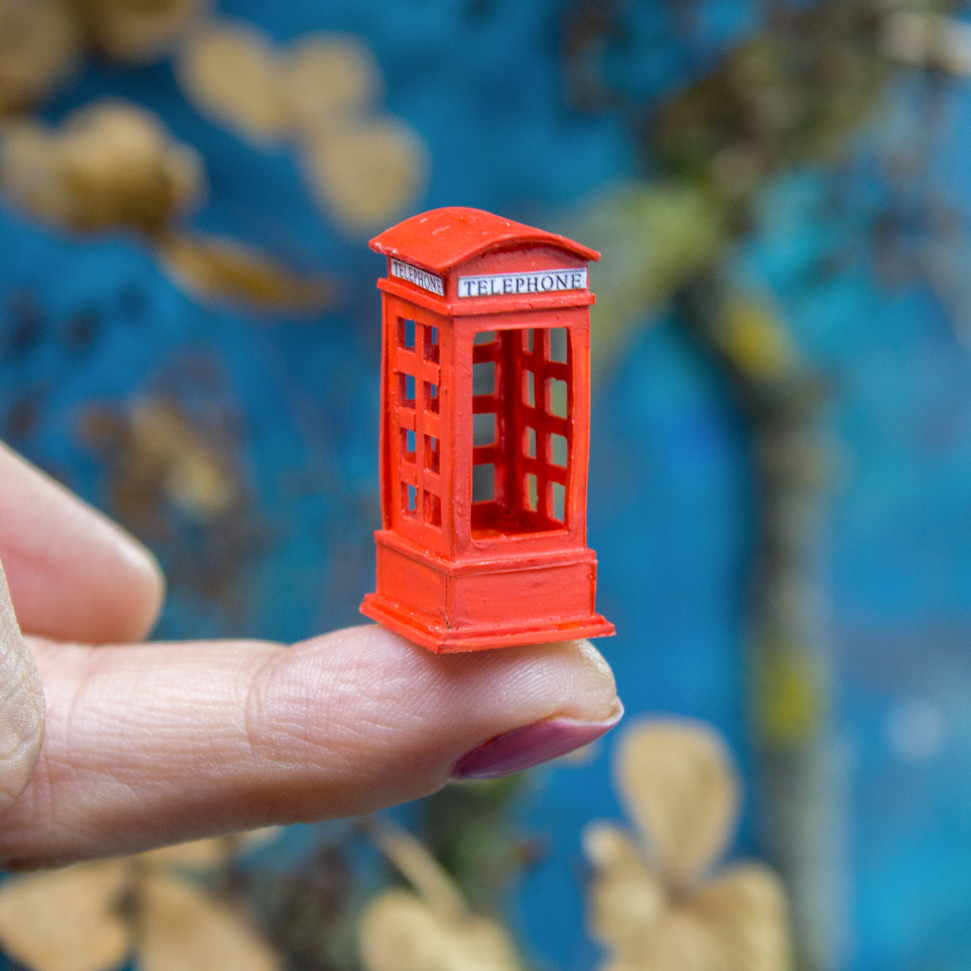 TEMPLATE Miniature red English phone booth in 1:12 scale | PDF - Rina Vellichor
