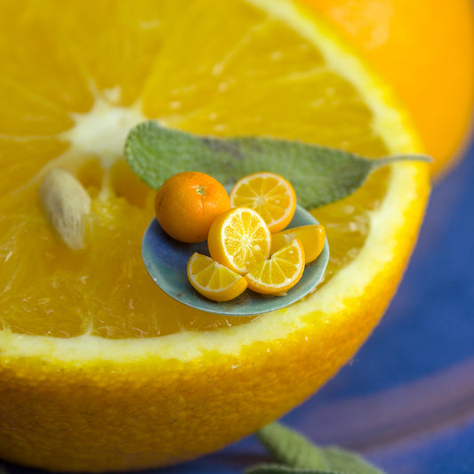 TUTORIAL Miniature orange cane with polymer clay for 1:12 scale dollhouse | PDF + video