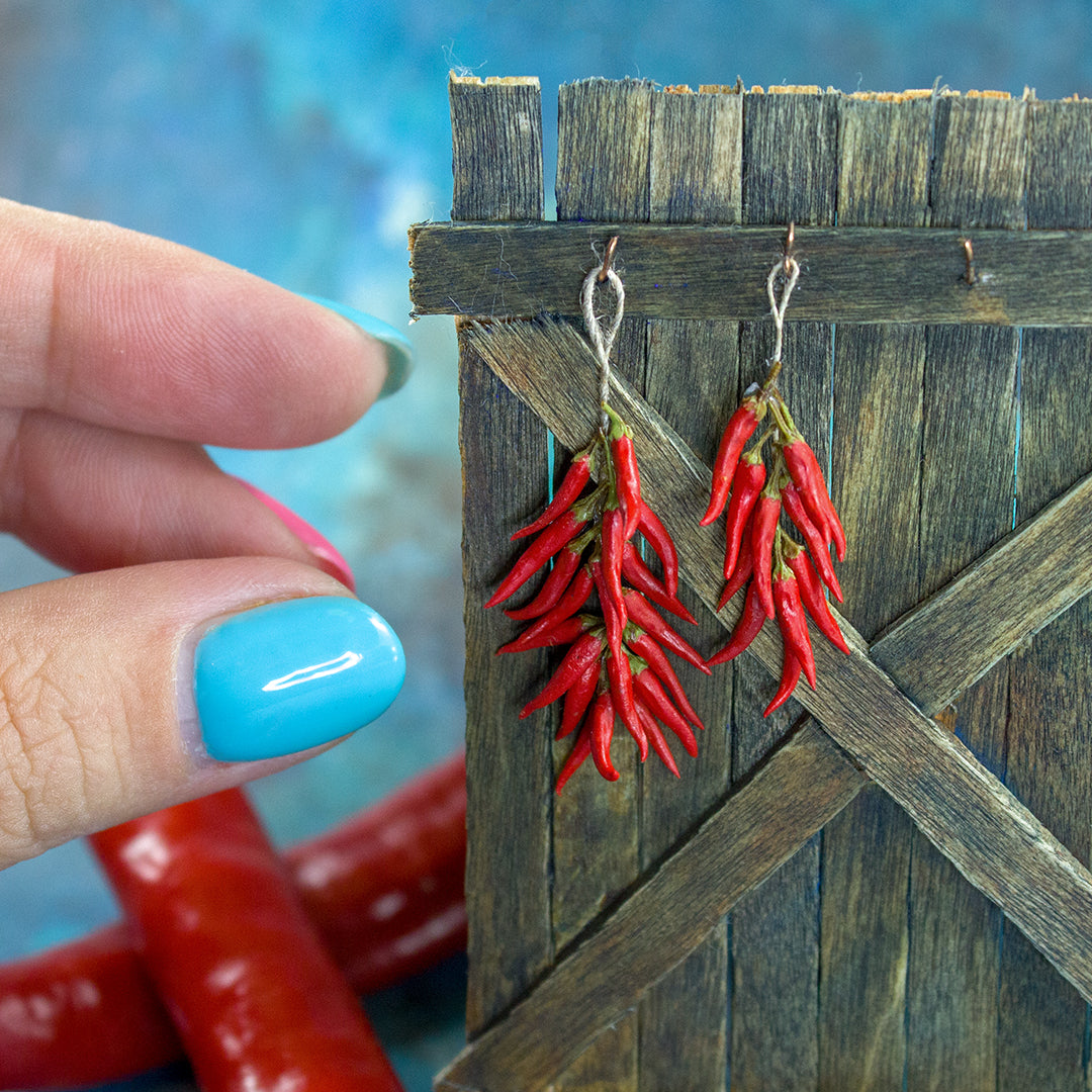 TUTORIAL miniature chili pepper with polymer clay | PDF + video