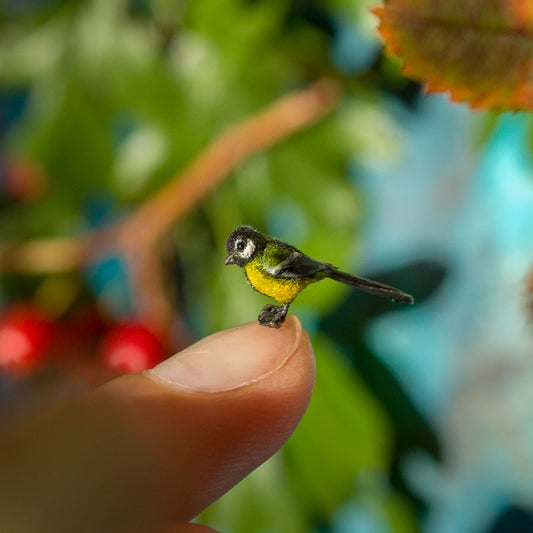 TUTORIAL Miniature titmouse made of polymer clay 1:12 scale dollhouse | PDF + video