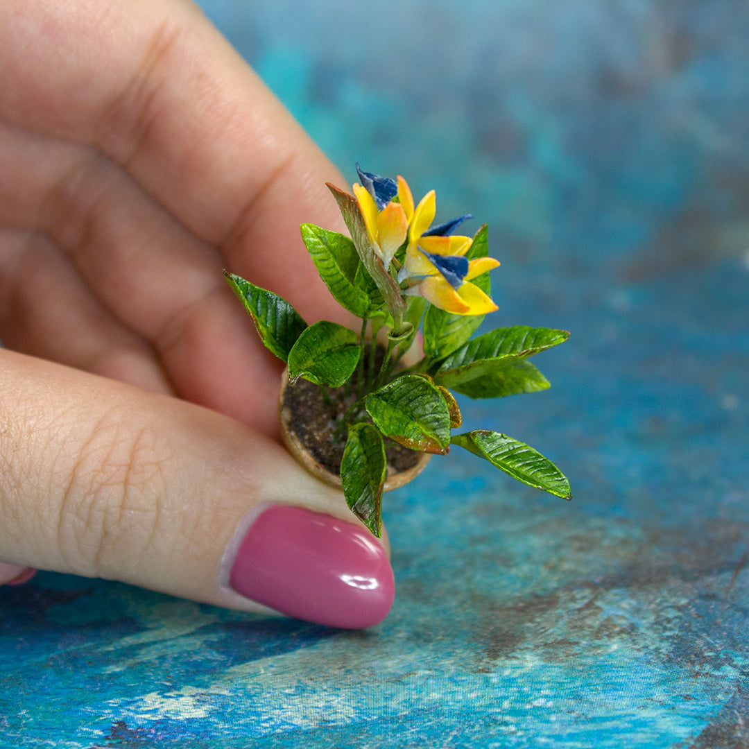 TUTORIAL Miniature bird of paradise plant with polymer clay | PDF + video