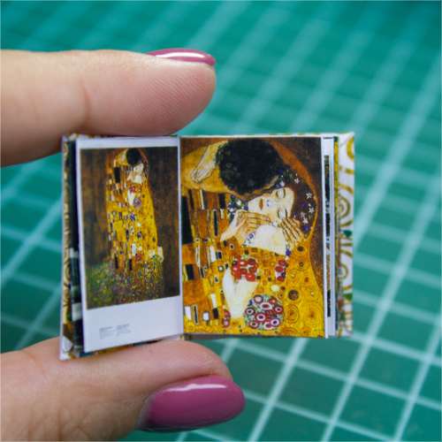 TEMPLATE Miniature book with Klimt paintings | PDF