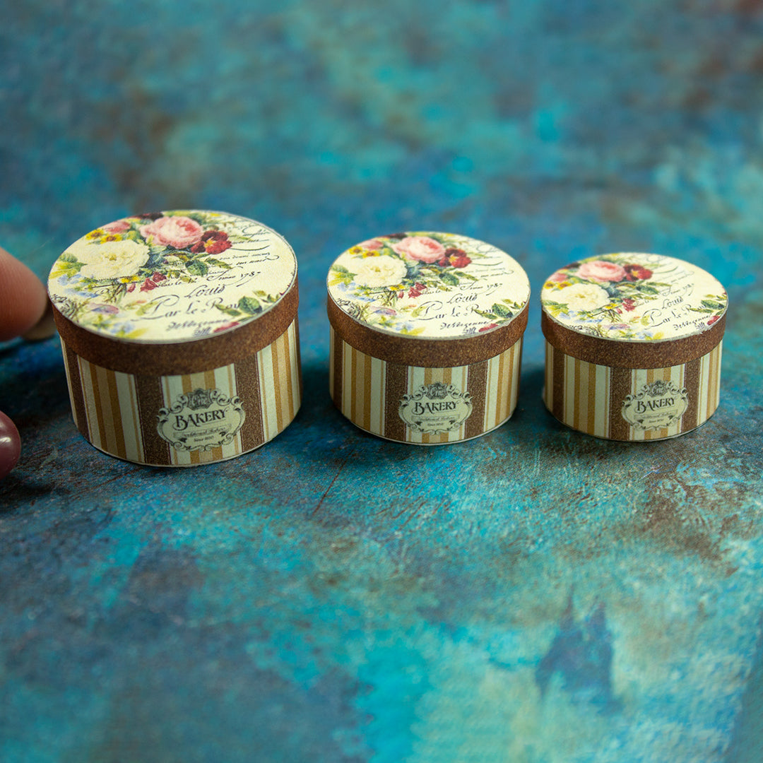 TEMPLATE Miniature hat cake boxes for 1:12 scale dollhouse | PDF - Rina Vellichor