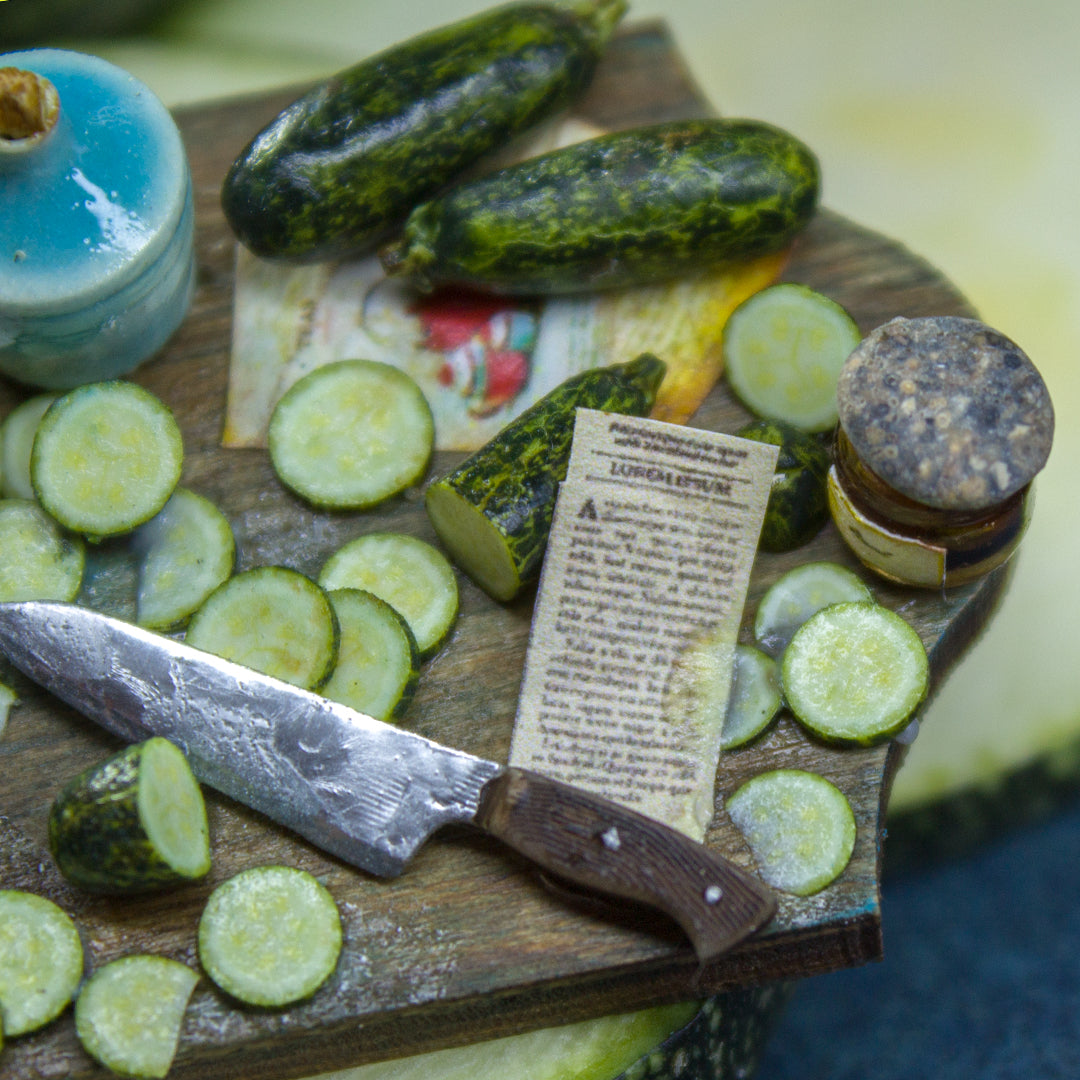 TUTORIAL Miniature zucchini cane with polymer clay | PDF + video