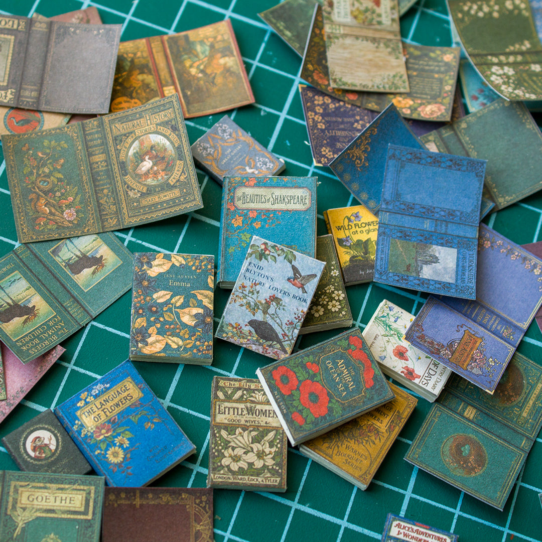 TEMPLATE 56pcs Miniature book covers on A4 sheet | PDF - Rina Vellichor