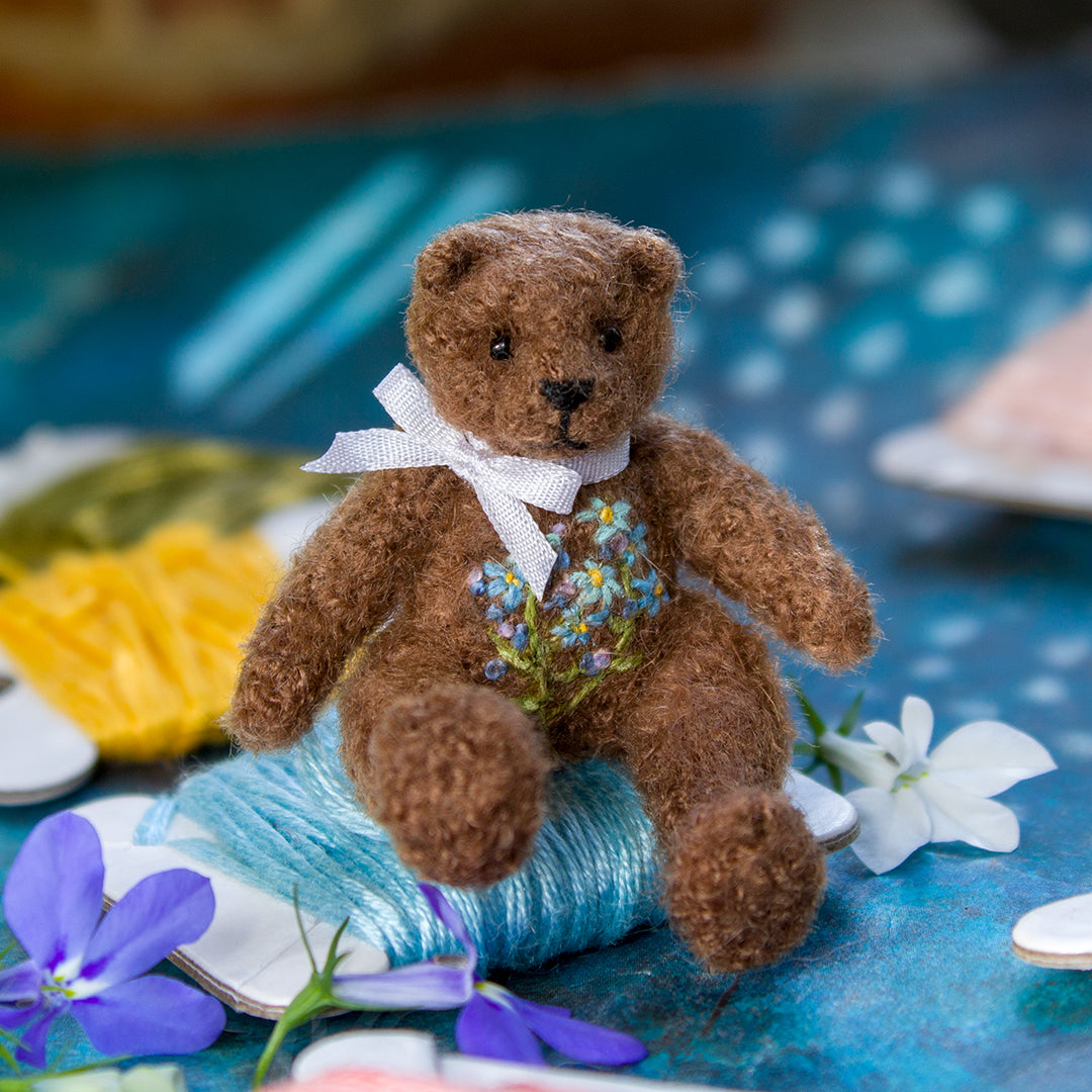 TUTORIAL Miniature Crochet Teddy Bear Pattern 1:12 Scale, Amigurumi  | PDF + video