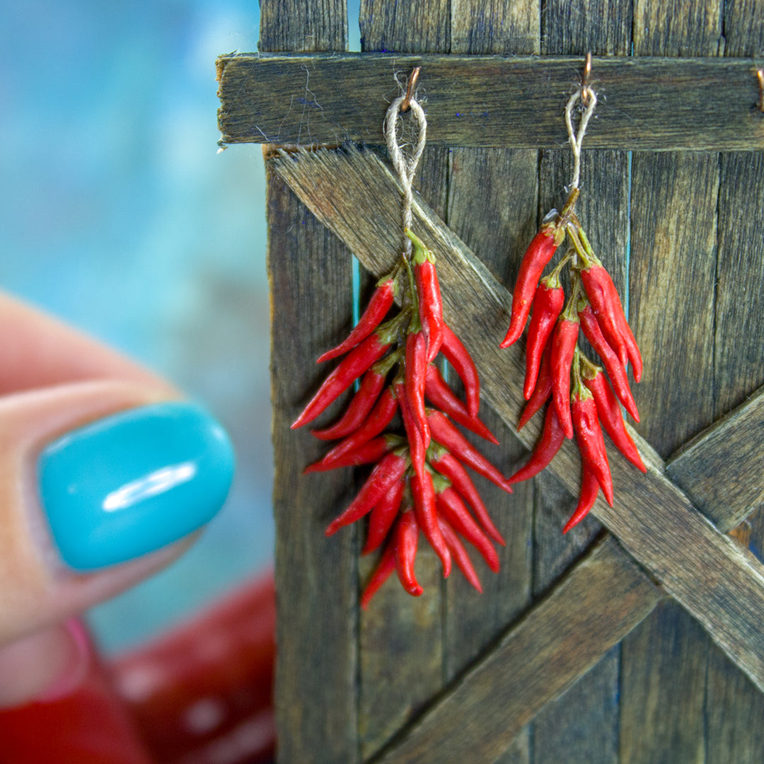 TUTORIAL miniature chili pepper with polymer clay | PDF + video