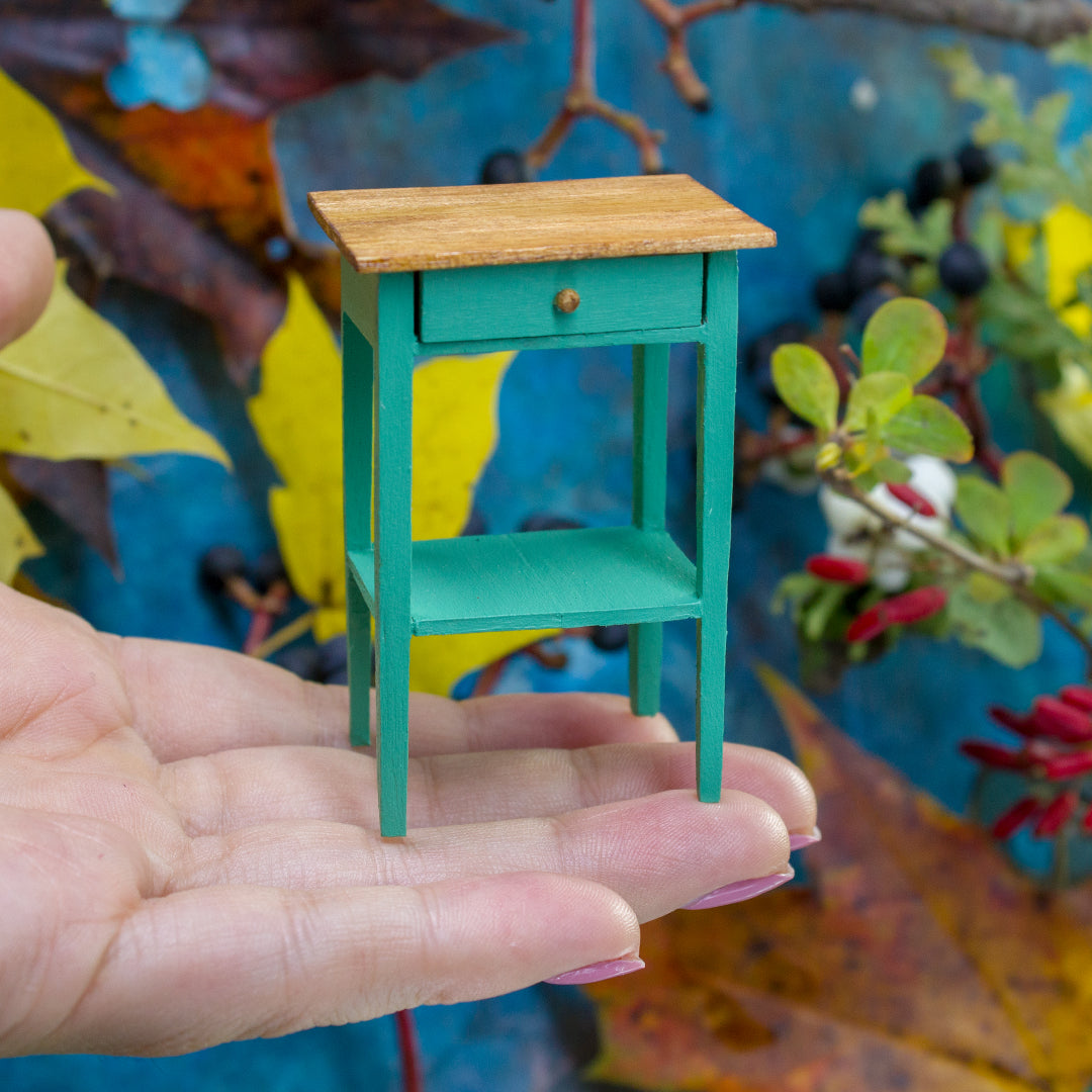 TEMPLATE Miniature bedside table inspired by IKEA Hemnes in 1:12 scale | PDF - Rina Vellichor