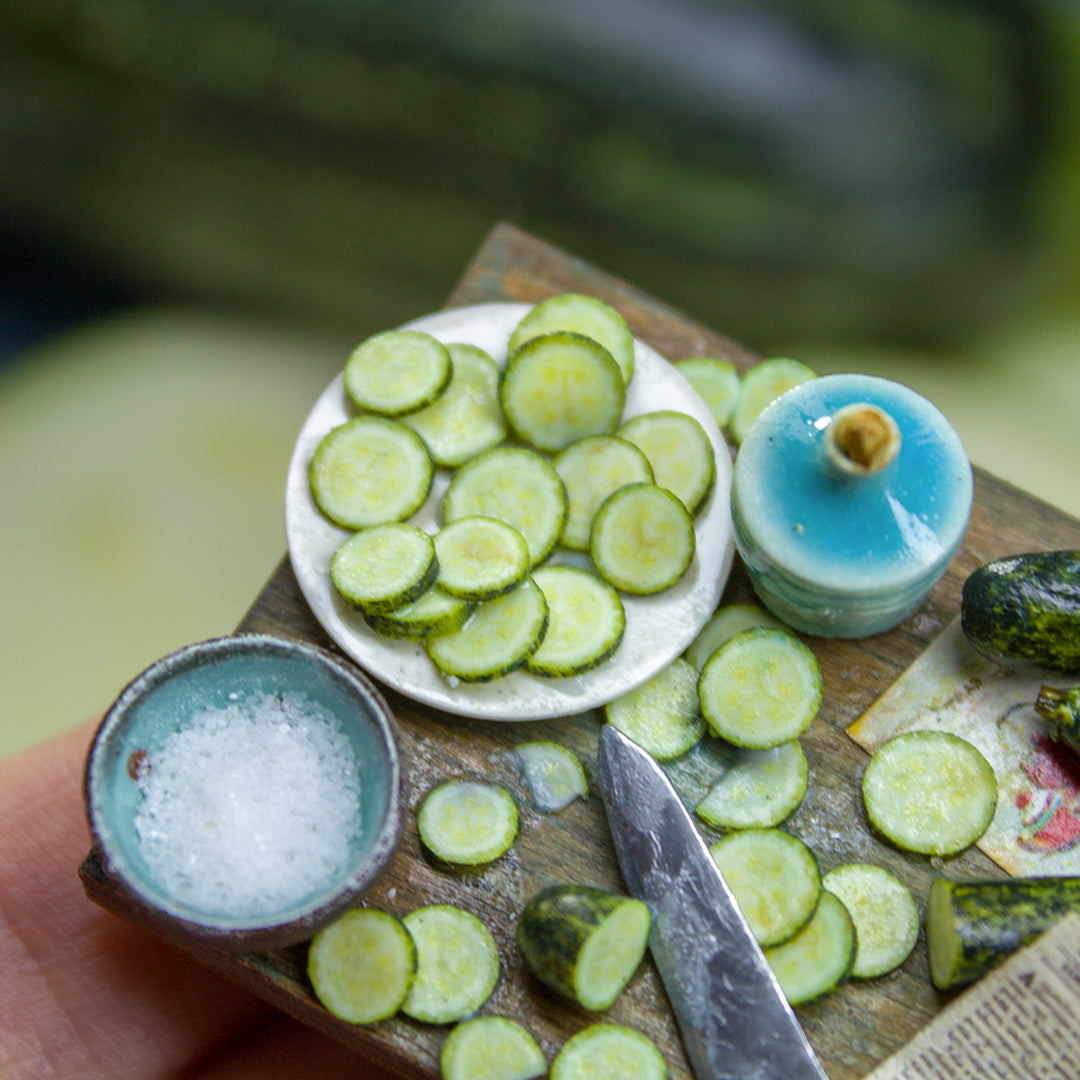 TUTORIAL Miniature zucchini cane with polymer clay | PDF + video