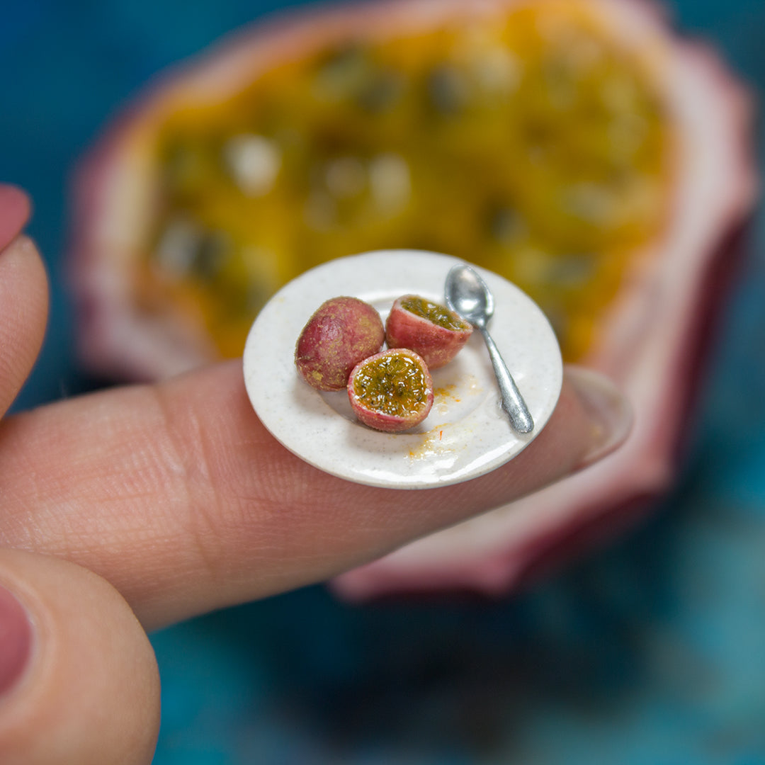 TUTORIAL Miniature polymer clay passion fruit cane with polymer clay | PDF + video