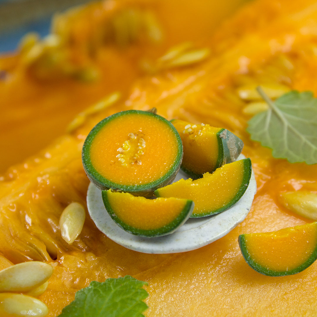 TUTORIAL Miniature cantaloupe with polymer clay | PDF + video