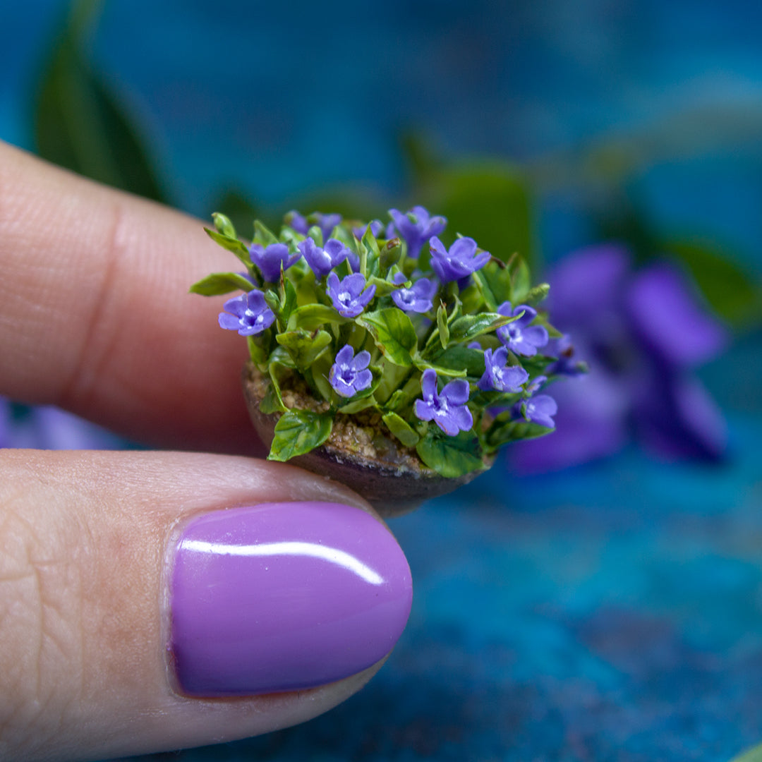 TUTORIAL Miniature periwinkle with air dry clay | PDF + video