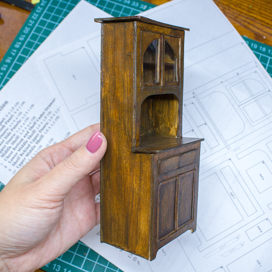 TEMPLATE Miniature kitchen cabinet in 1:12 scale | PDF