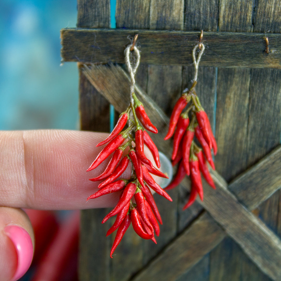 TUTORIAL miniature chili pepper with polymer clay | PDF + video