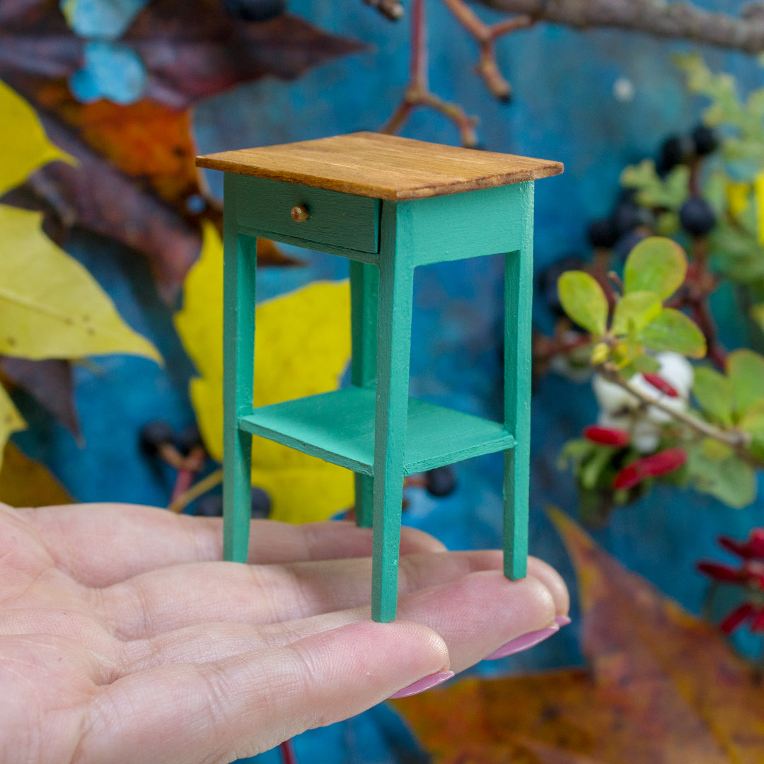 TEMPLATE Miniature bedside table inspired by IKEA Hemnes in 1:12 scale | PDF - Rina Vellichor