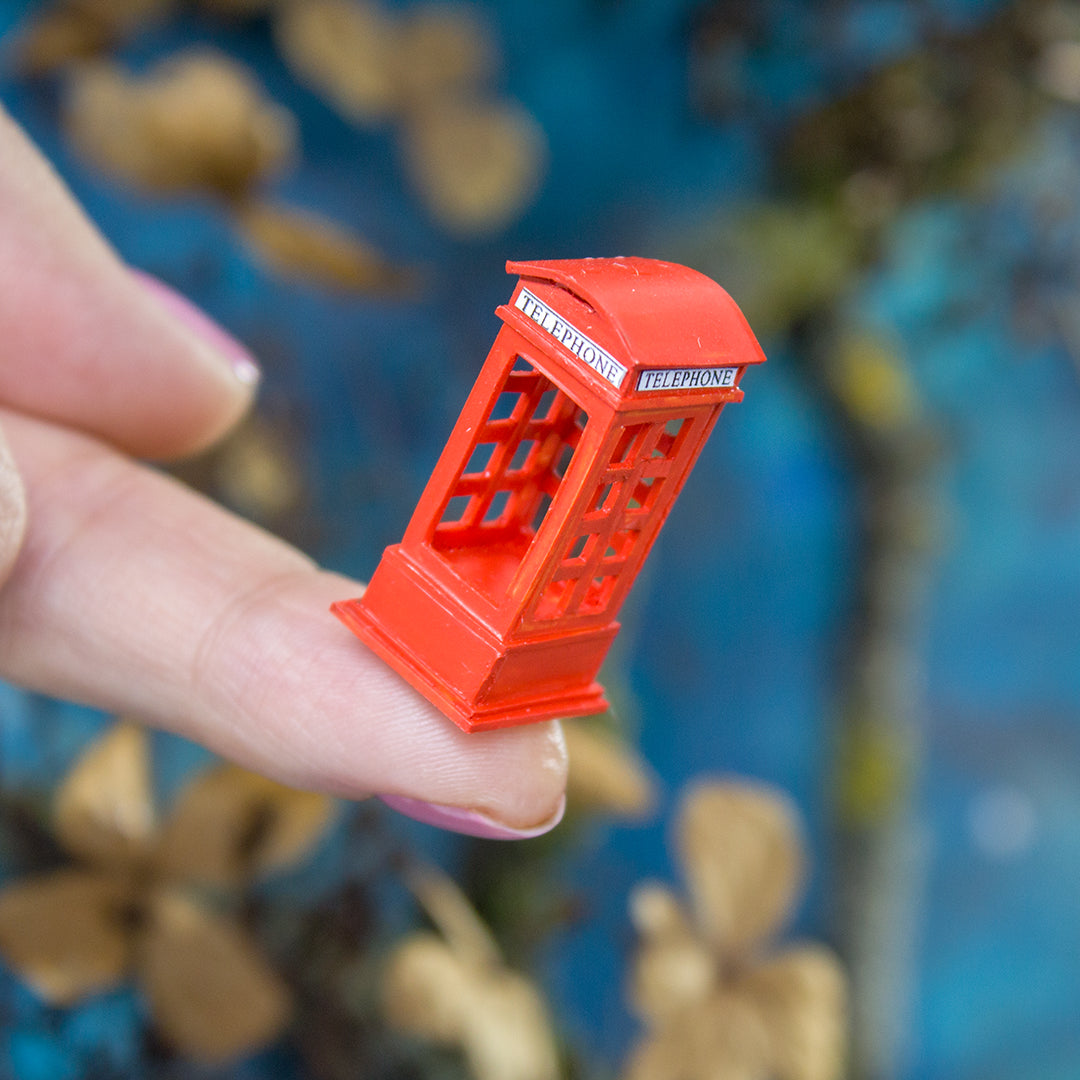 TEMPLATE Miniature red English phone booth in 1:12 scale | PDF - Rina Vellichor
