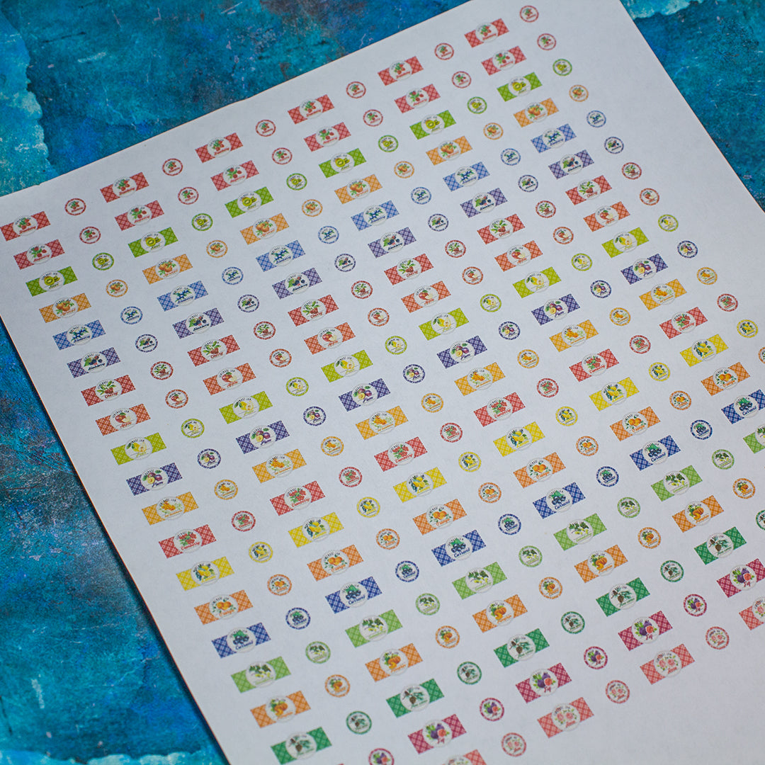 FREE TEMPLATE Miniature jam labels | PDF