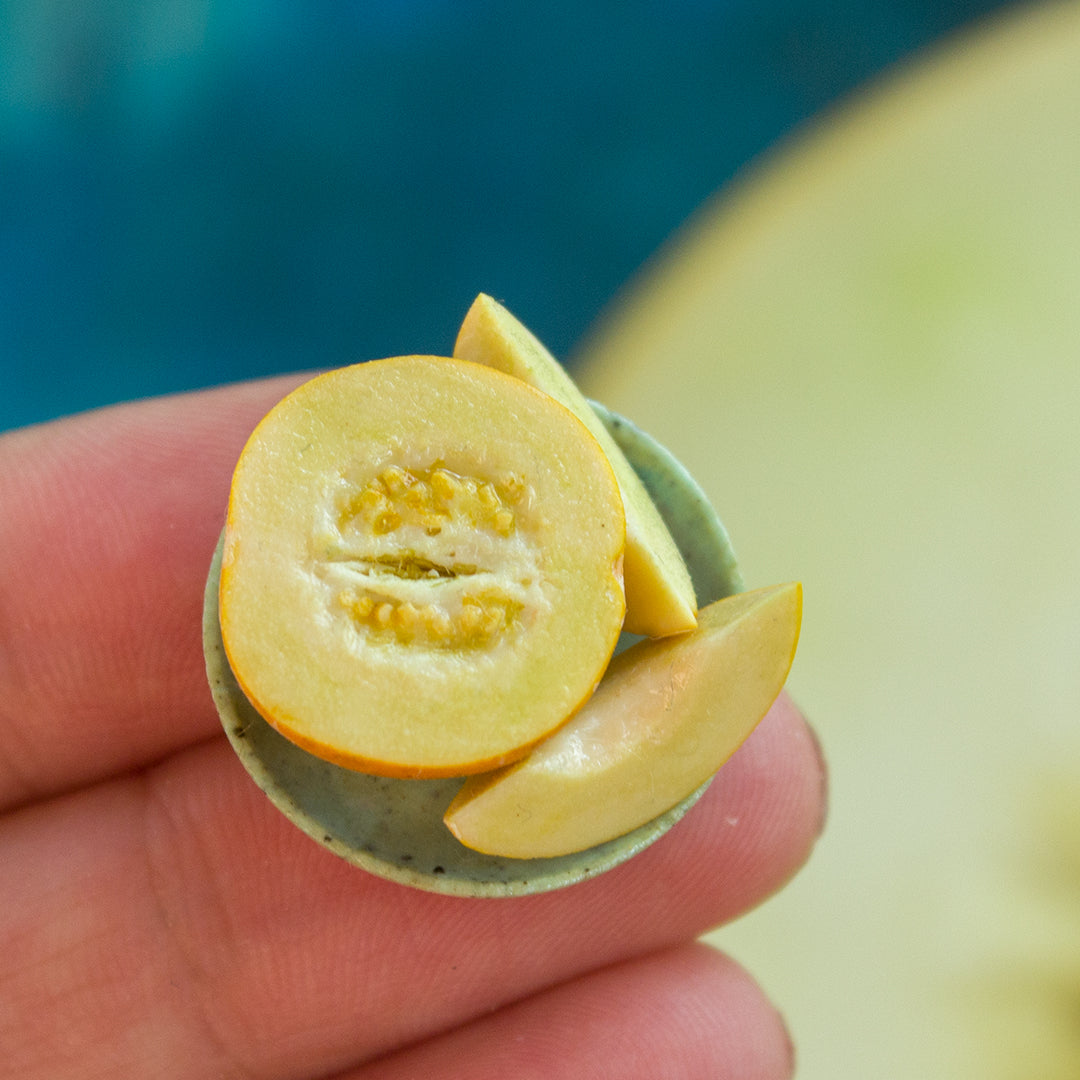 TUTORIAL Miniature melon with polymer clay | PDF + video