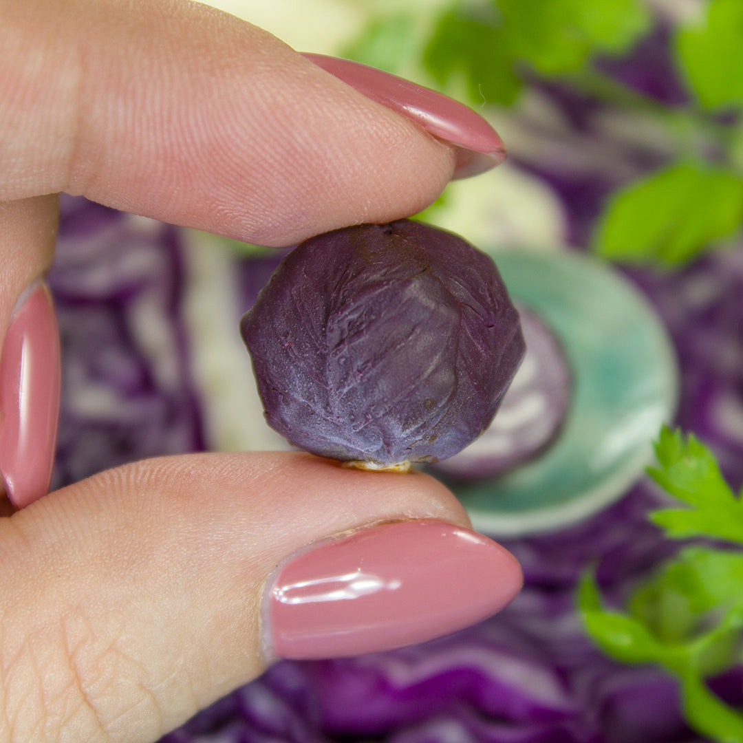 TUTORIAL Miniature red cabbage cane with polymer clay | PDF + video