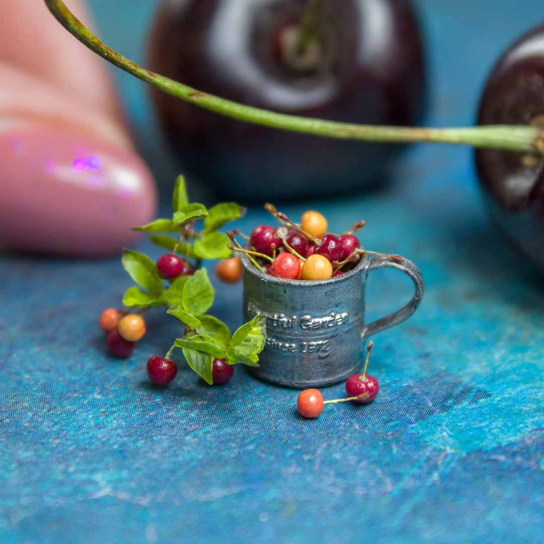TUTORIAL Miniature cherries with branch | PDF + video