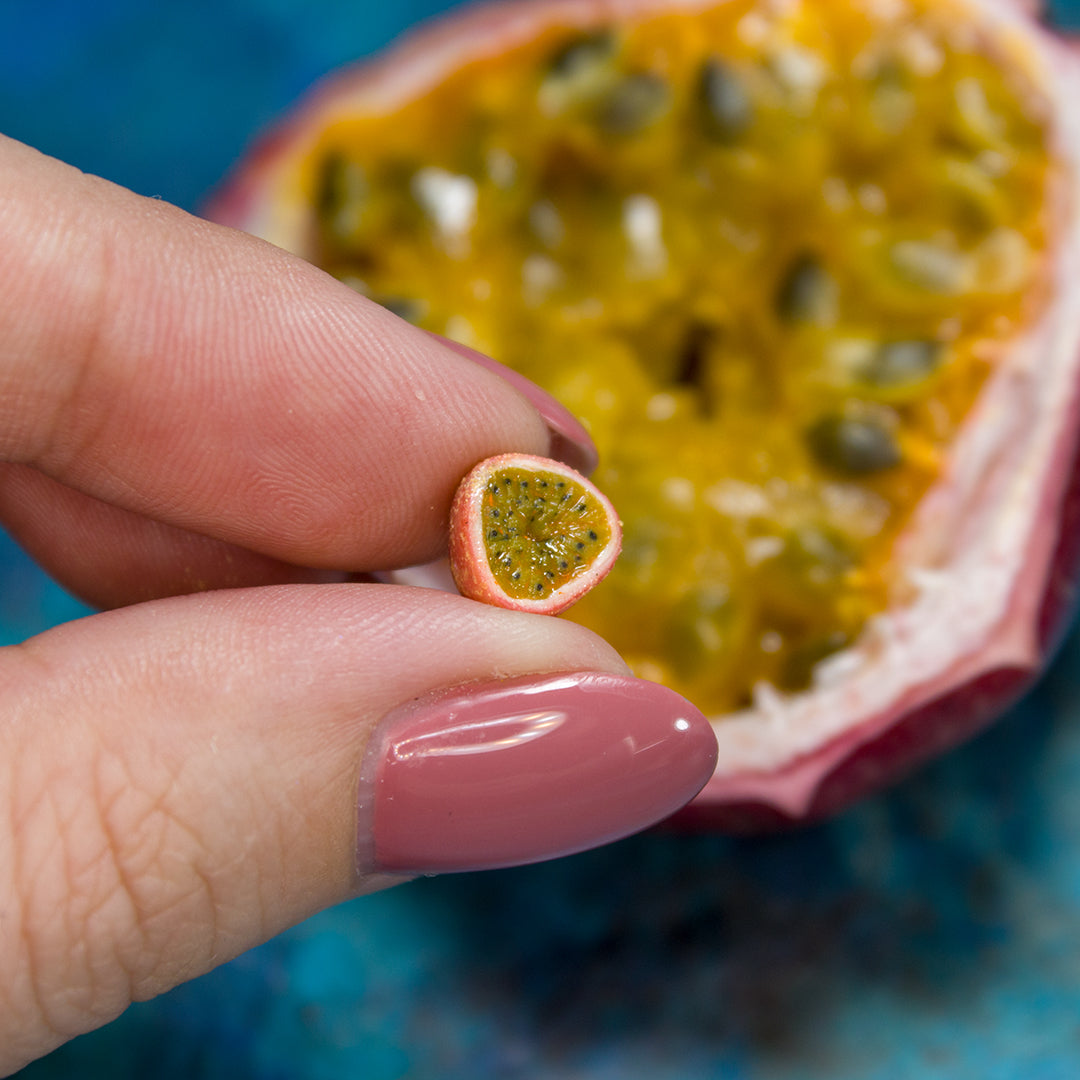 TUTORIAL Miniature polymer clay passion fruit cane with polymer clay | PDF + video
