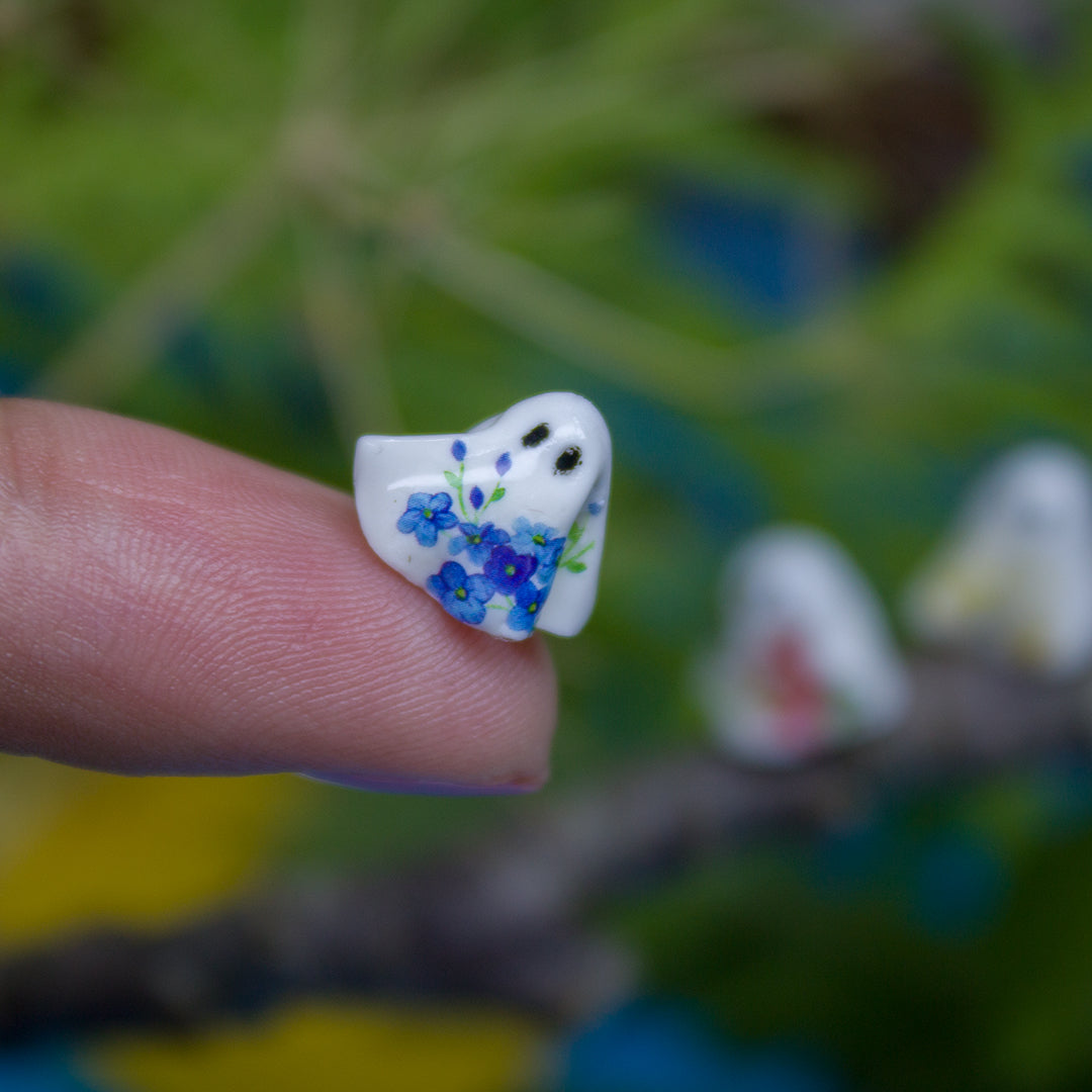 TUTORIAL Miniature floral ghosts for dollhouse Halloween decor  | PDF + video