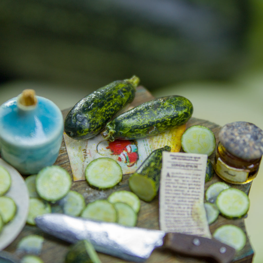 TUTORIAL Miniature zucchini cane with polymer clay | PDF + video