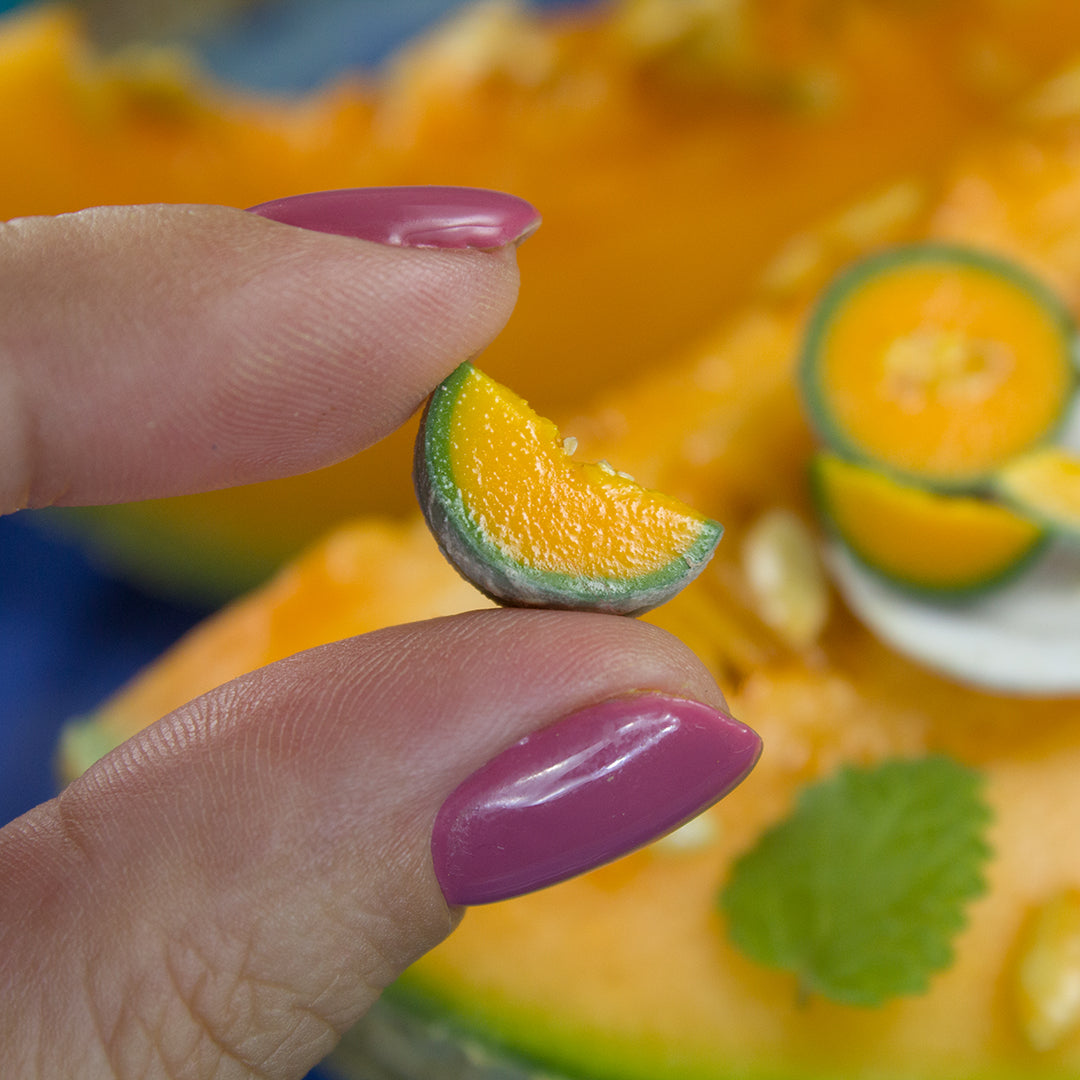 TUTORIAL Miniature cantaloupe with polymer clay | PDF + video