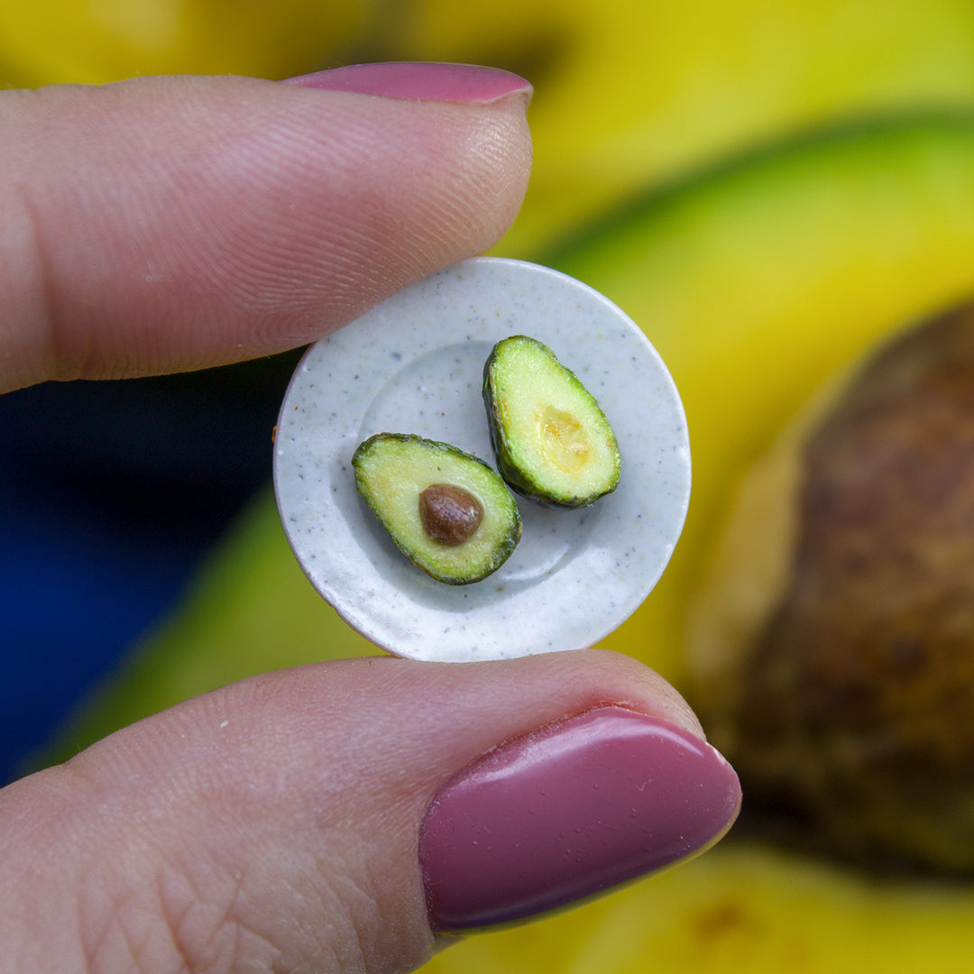 TUTORIAL Miniature avocado with polymer clay | PDF + video