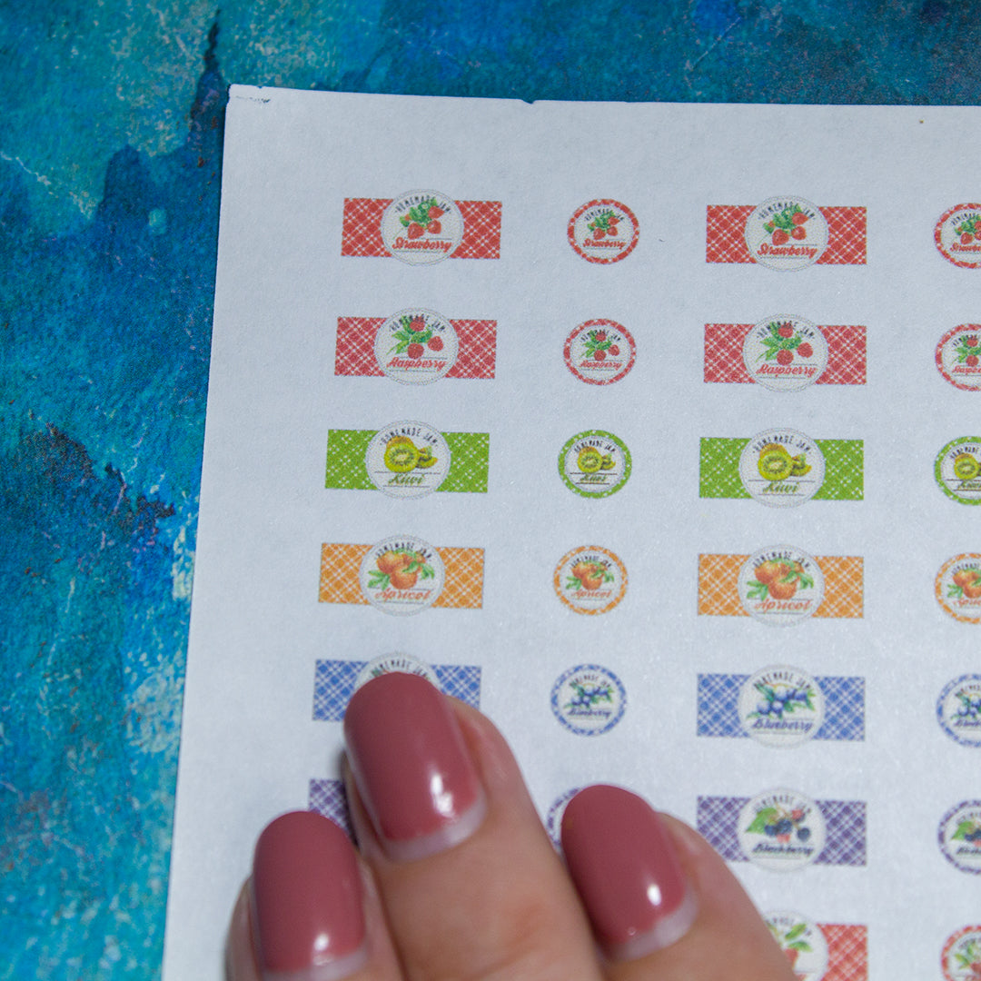 FREE TEMPLATE Miniature jam labels | PDF