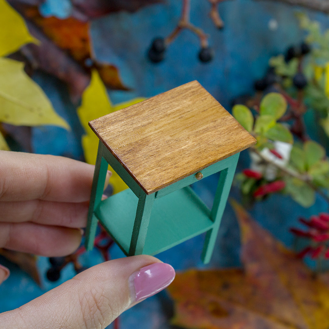 TEMPLATE Miniature bedside table inspired by IKEA Hemnes in 1:12 scale | PDF - Rina Vellichor