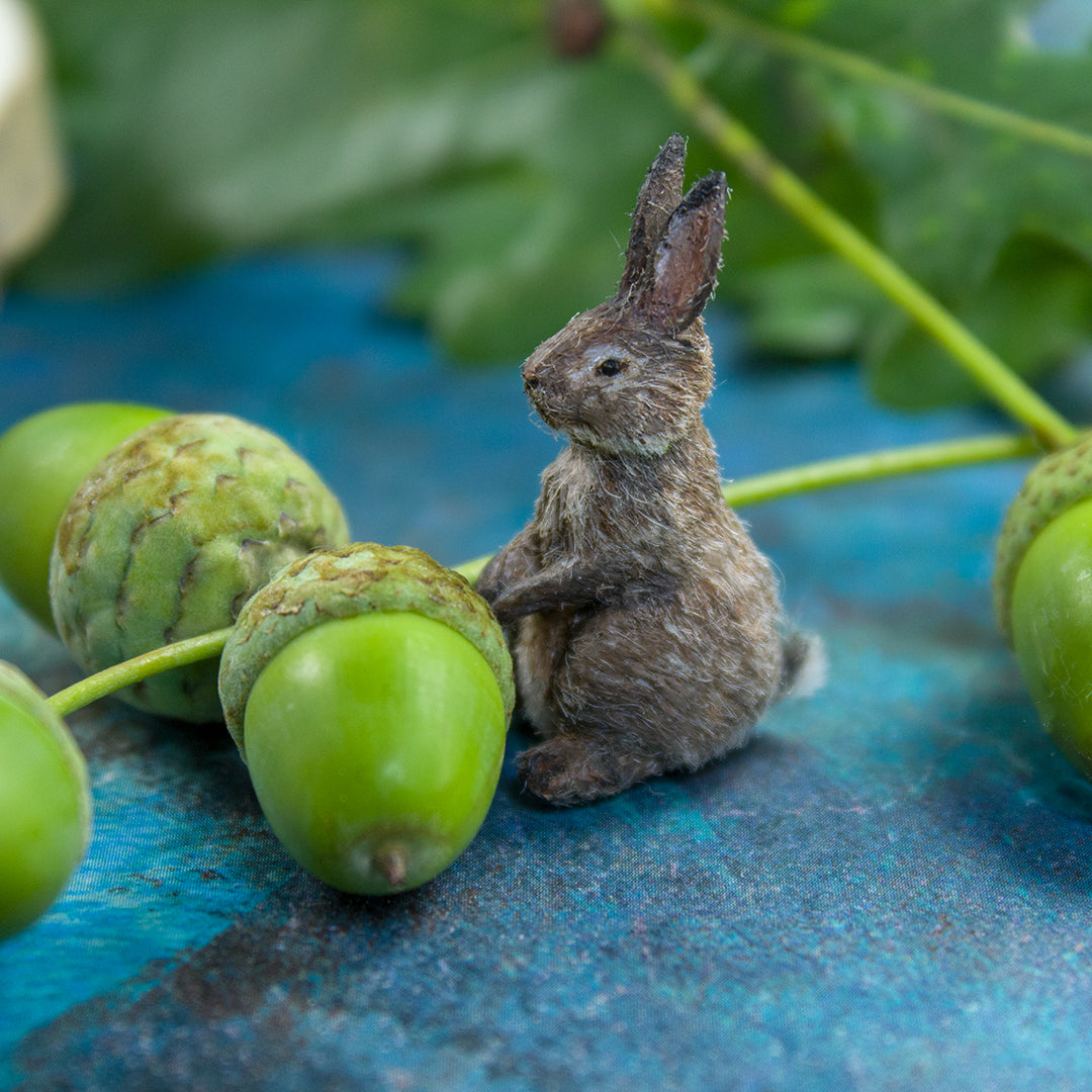 TUTORIAL Miniature bunny with polymer clay/wool for 1:12 scale dollhouse | PDF + video