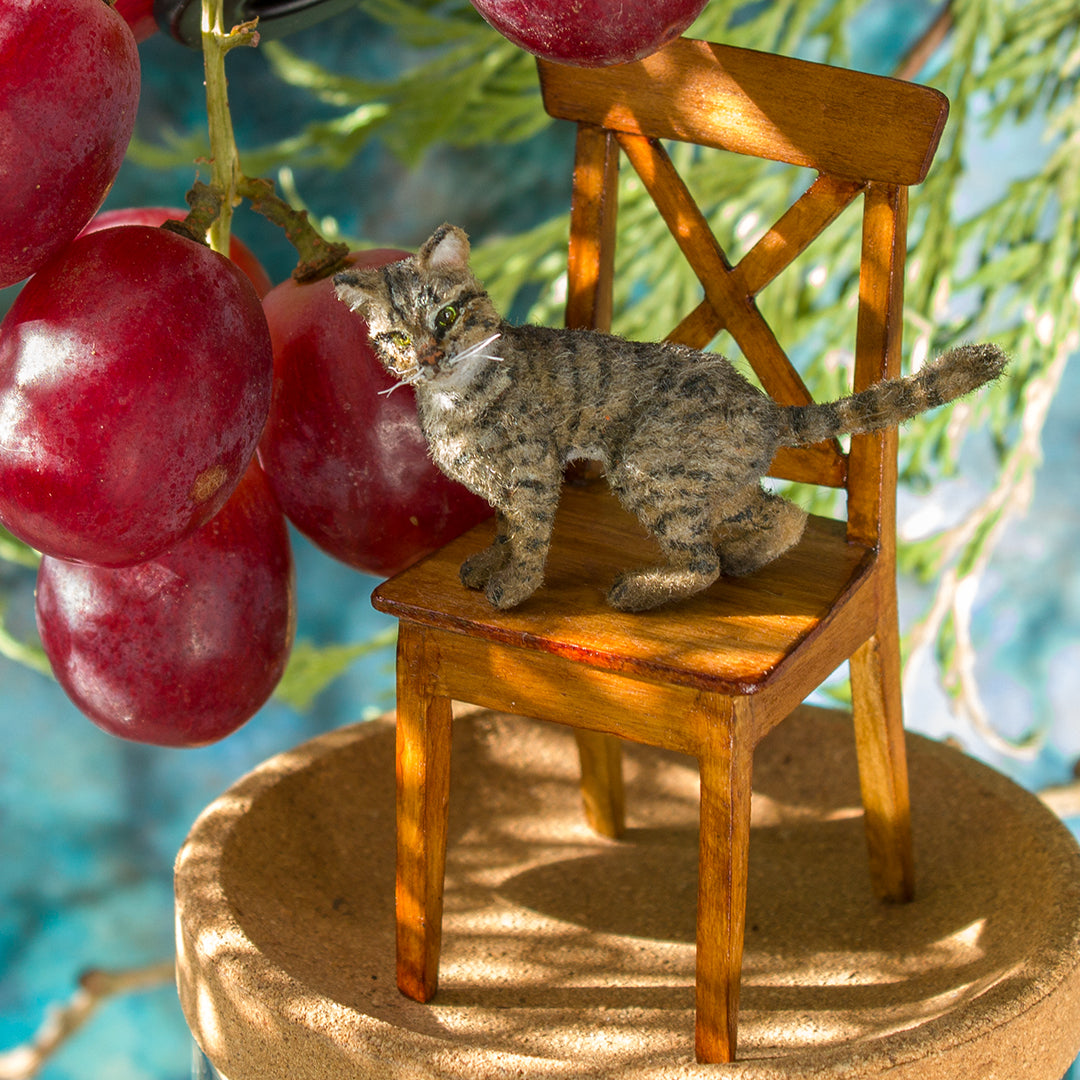 Miniature tabby cat 1:12 scale big - Rina Vellichor