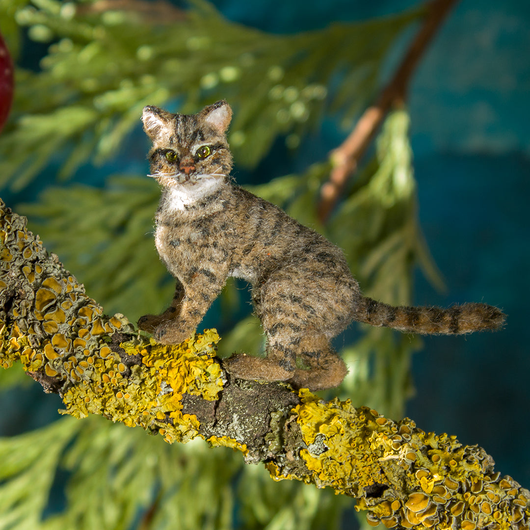 Miniature tabby cat 1:12 scale big - Rina Vellichor