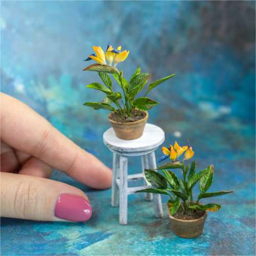 TUTORIAL Miniature bird of paradise plant with polymer clay | PDF + video