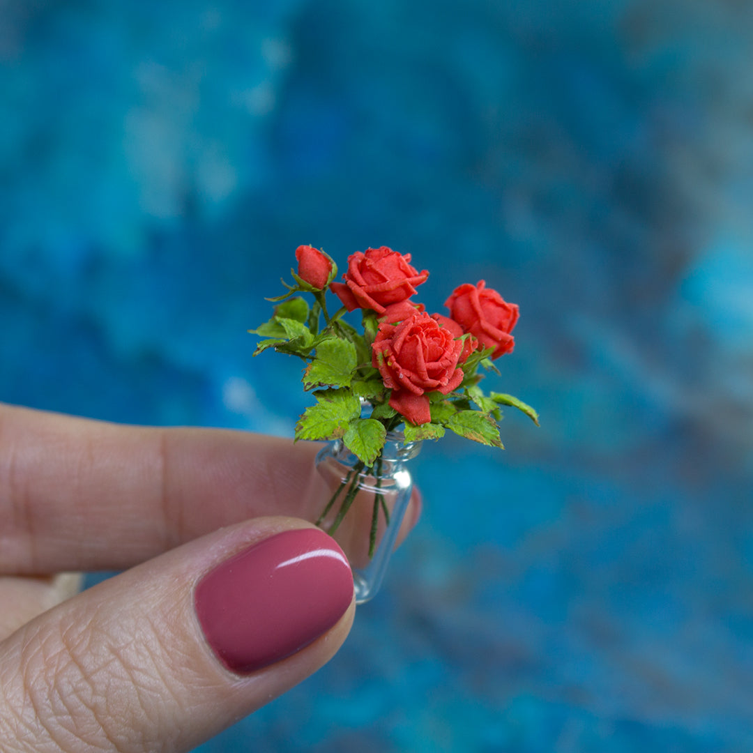 TUTORIAL Miniature French Roses with air dry clay | PDF + video