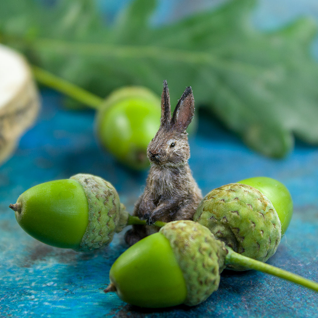 TUTORIAL Miniature bunny with polymer clay/wool for 1:12 scale dollhouse | PDF + video