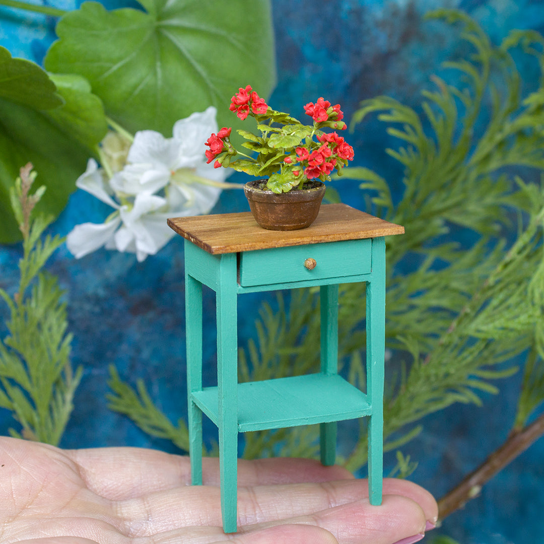 TUTORIAL Miniature geranium with air dry clay | PDF + video - Rina Vellichor