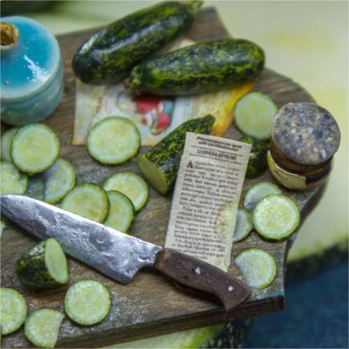 TUTORIAL Miniature zucchini cane with polymer clay | PDF + video